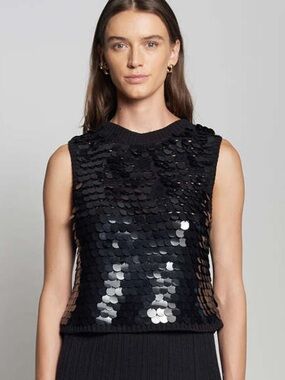 Eleven Six Cora Knit Sequins Sweater Tank